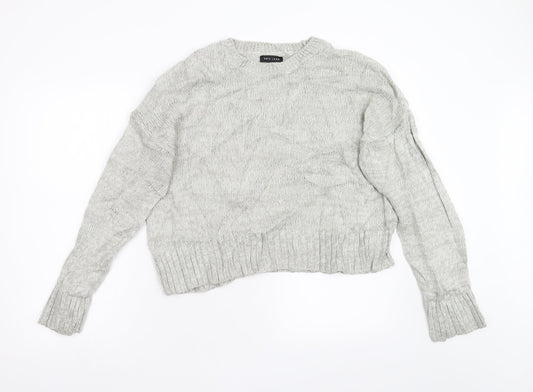 New Look Womens Grey  Knit Pullover Jumper Size L