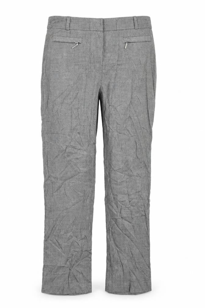 Etite Womens Grey   Trousers  Size 8 L27 in