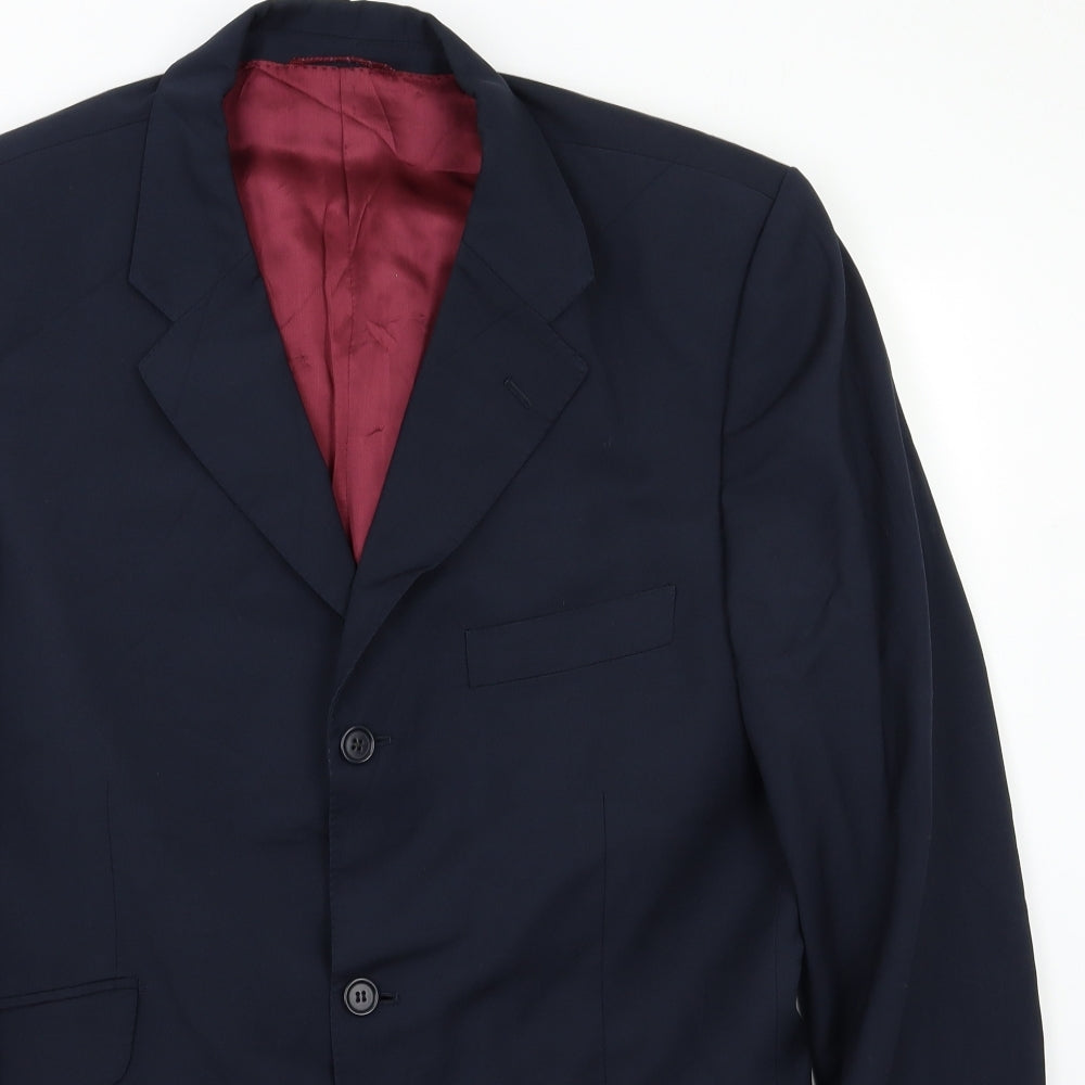 Angelico Mens Blue   Jacket Blazer Size L