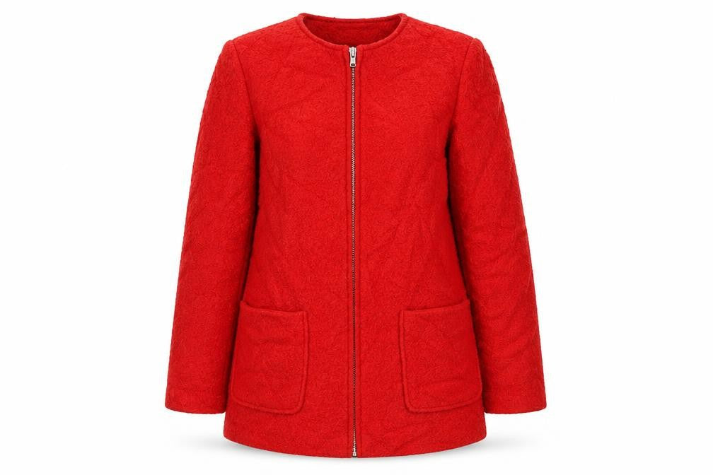 New Look Womens Red   Biker Coat Size 12