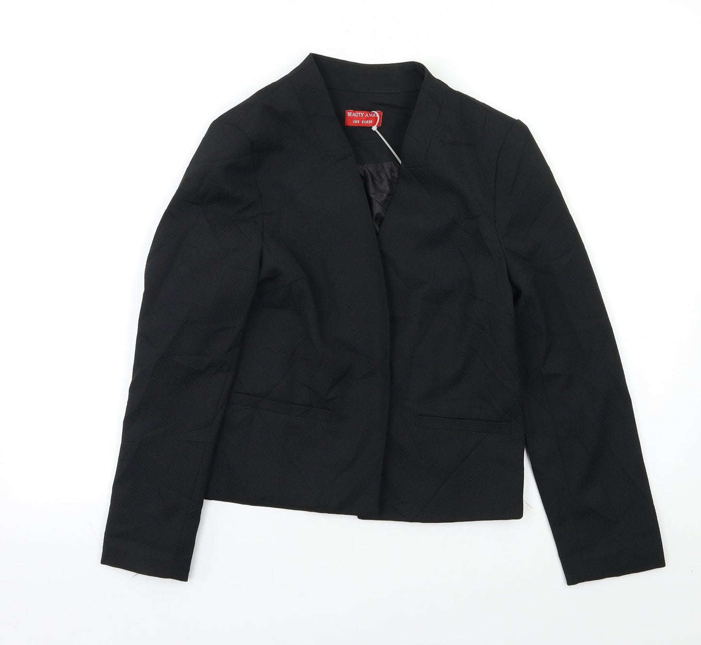 Beauty  Womens Black   Jacket Blazer Size 8