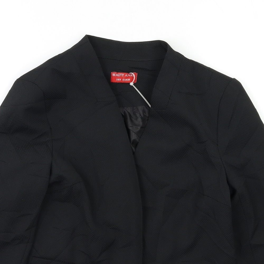 Beauty  Womens Black   Jacket Blazer Size 8