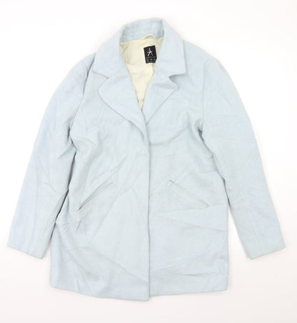 Additional front view of Atmosphere women’s blue jacket coat, size UK 8