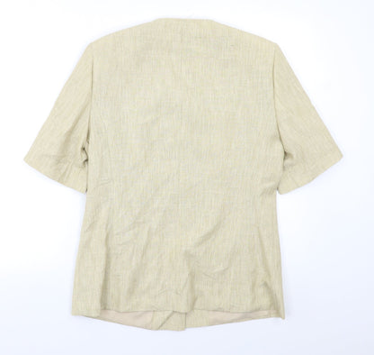 First Avenue Womens Beige   Jacket Blazer Size M
