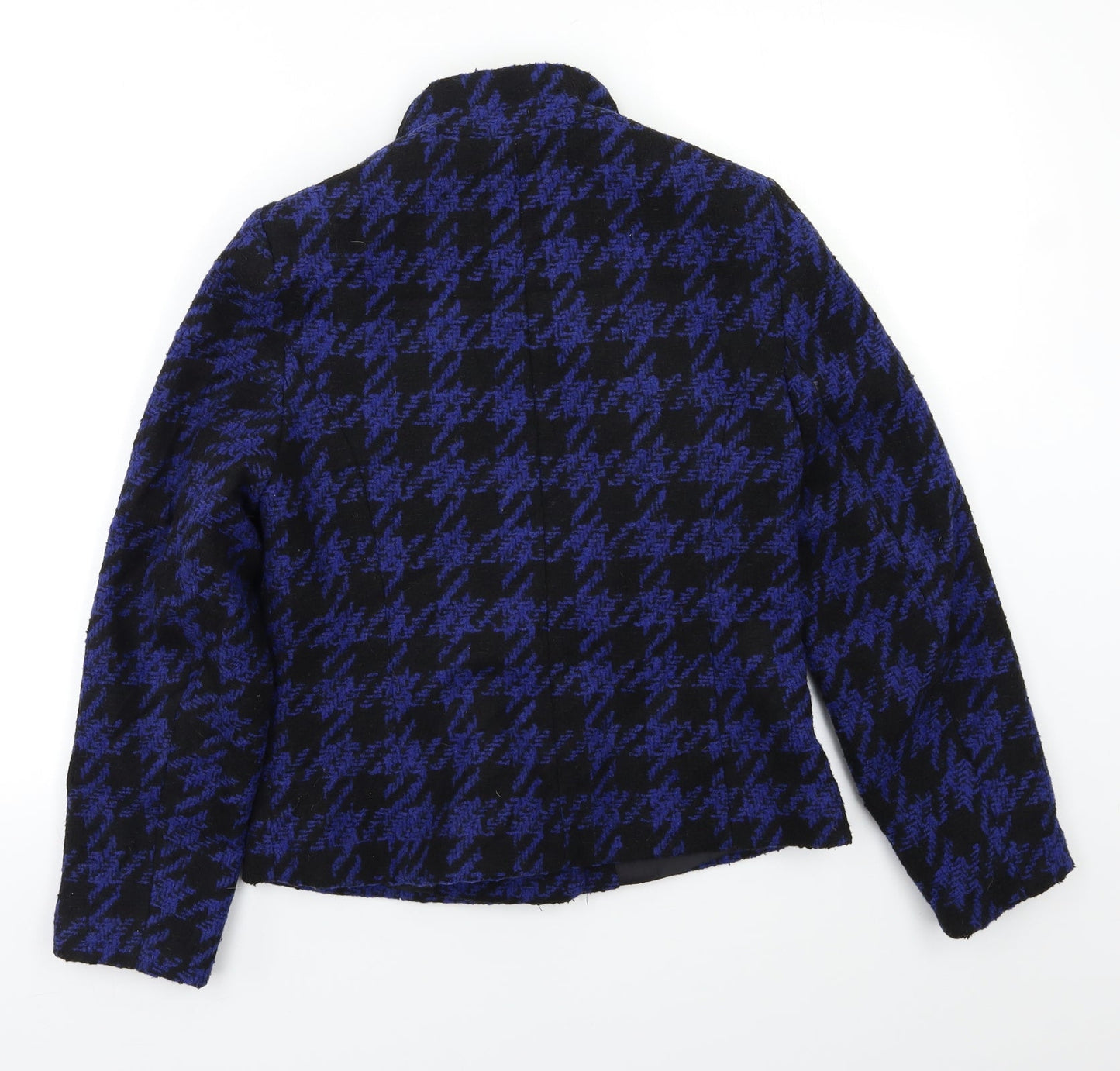 Isle Womens Blue Check  Jacket Blazer Size M