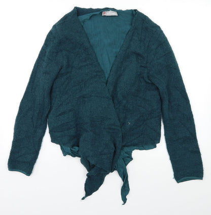 Preloved texmaix Womens Green   Cape Jumper Size 14 - Front