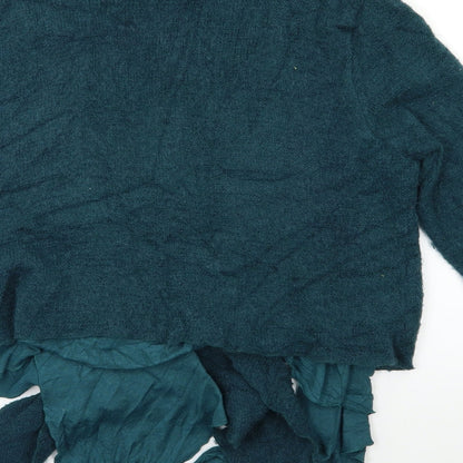 Preloved texmaix Womens Green   Cape Jumper Size 14 - Label