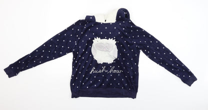 Marks & Spencer Womens Blue   Pullover Hoodie Size 14