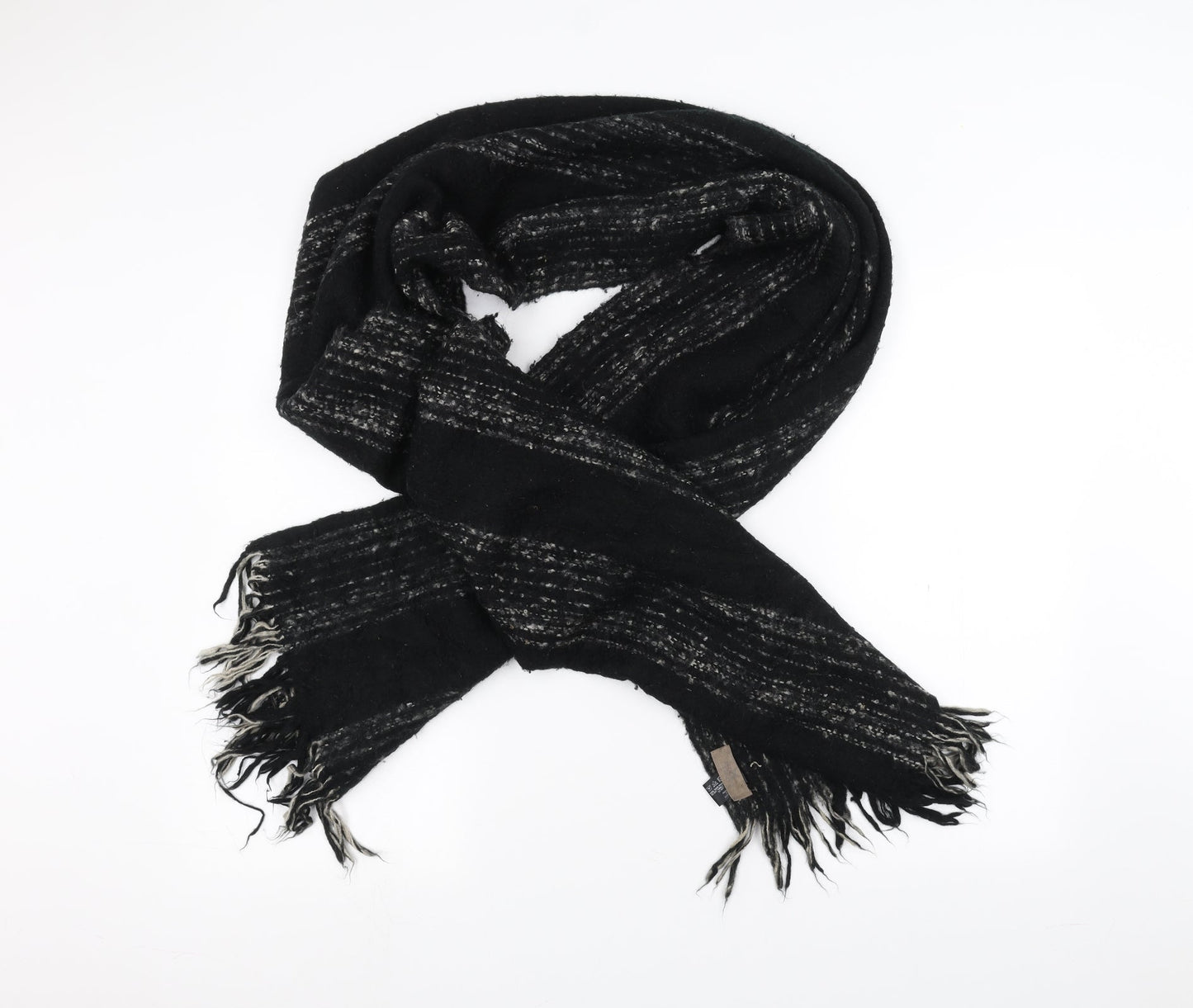 Preworn Womens Black    Scarf