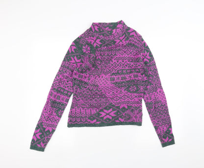 Additional front view of French Connection women’s purple jumper, size S