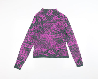 Back view of French Connection women’s purple jumper, size S