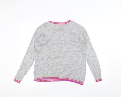 Next Womens Grey   Pullover Jumper Size XS