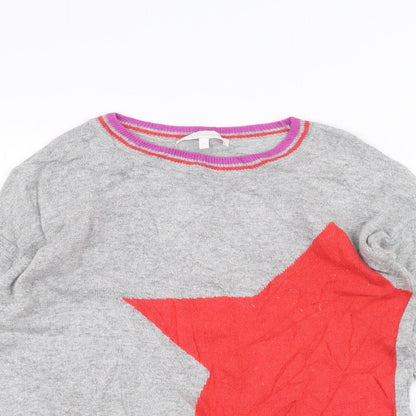 Next Womens Grey   Pullover Jumper Size XS