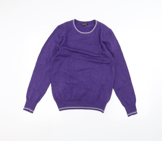 new men Mens Purple   Pullover Jumper Size M