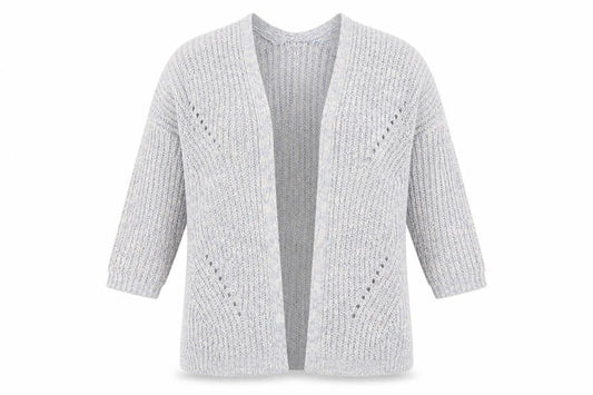 Tu Womens Blue  Knit Jacket Coatigan Size 16