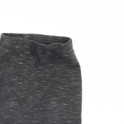 Close-up detail of Disney boys’ black sweatpants, size 6-9, months