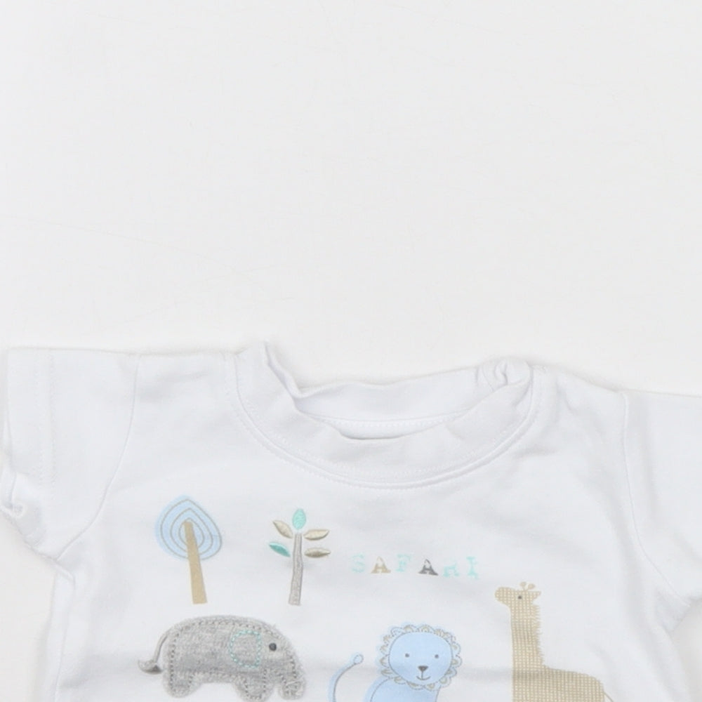 Earlydays Baby White   Basic T-Shirt Size 0-3 Months
