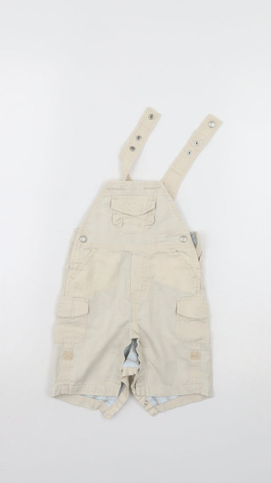 Baby Gap Baby Ivory   Dungaree One-Piece Size 0-3 Months