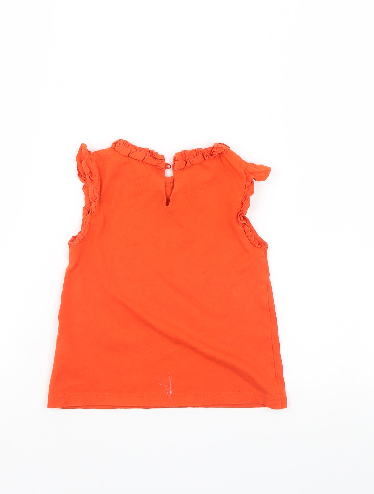 NEXT Girls Orange   Basic T-Shirt Size 12-18 Months