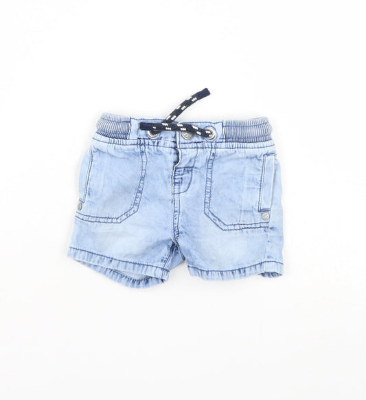 F&F Boys Blue  Denim Cropped Jeans Size 3-6 Months