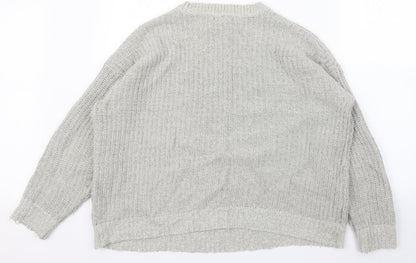 New Look Womens Grey   Pullover Jumper Size M