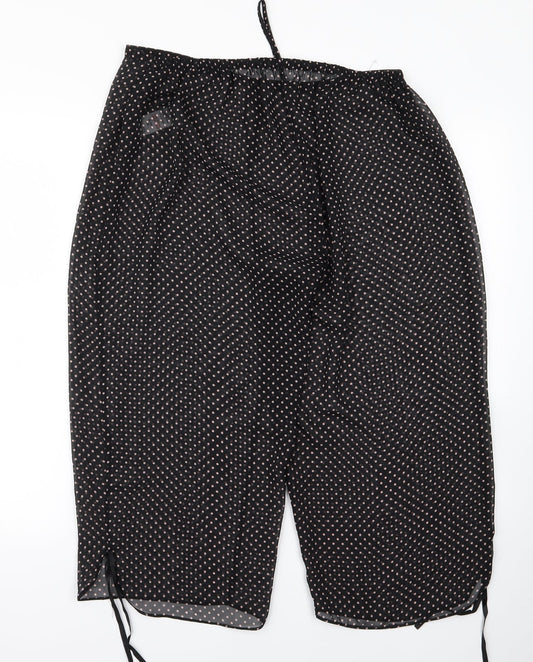 dorohy perkins Womens Black Polka Dot  Bloomer Trousers Size 16 L20 in