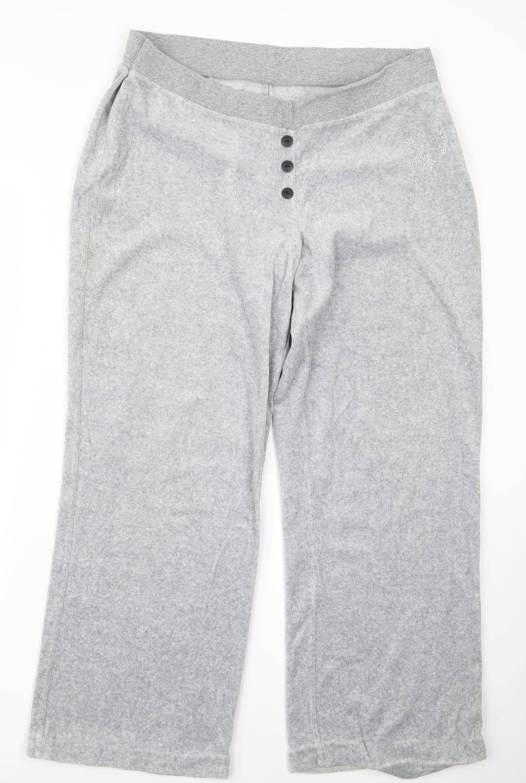 Preworn Womens Grey  Rayon Trousers  Size 16 L21 in