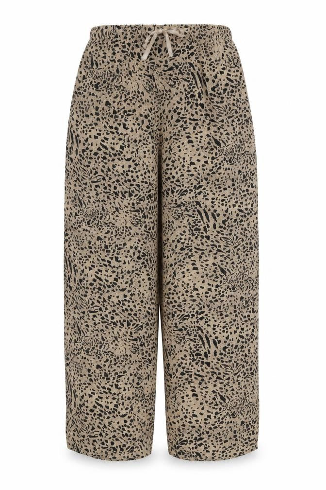 Preworn Womens Brown Animal Print  Trousers  Size 34 L23 in