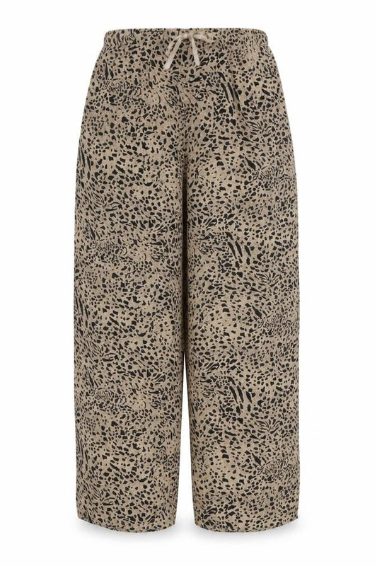 Preworn Womens Brown Animal Print  Trousers  Size 34 L23 in