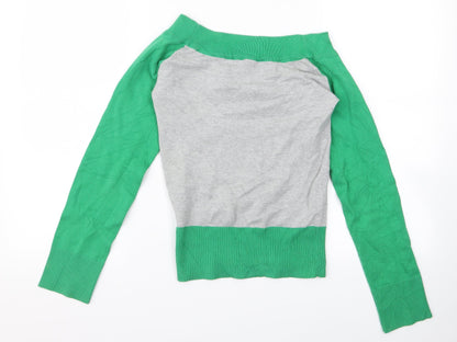 Divided Womens Green   Pullover Jumper Size S