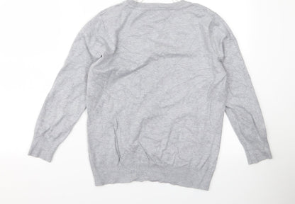 M&Co Womens Grey   Pullover Jumper Size XL