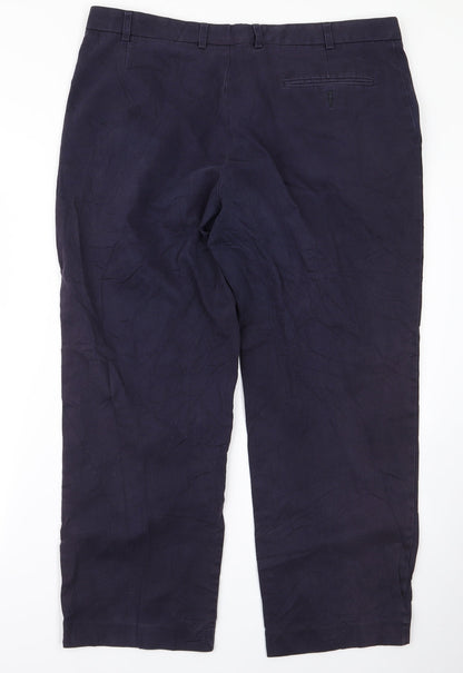 Marks & Spencer Mens Blue   Trousers  Size 40 L20 in