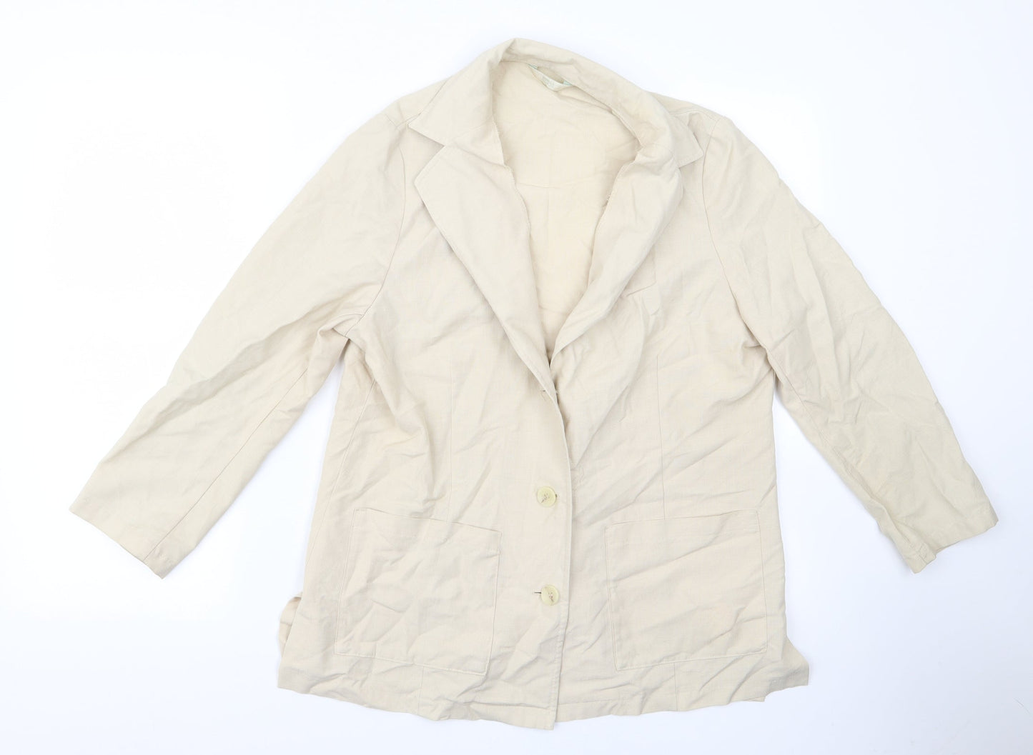 m&s Womens Beige   Jacket  Size 14