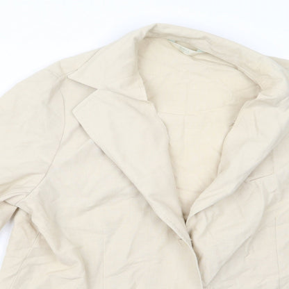 Marks & Spencer Womens Beige   Jacket  Size 14