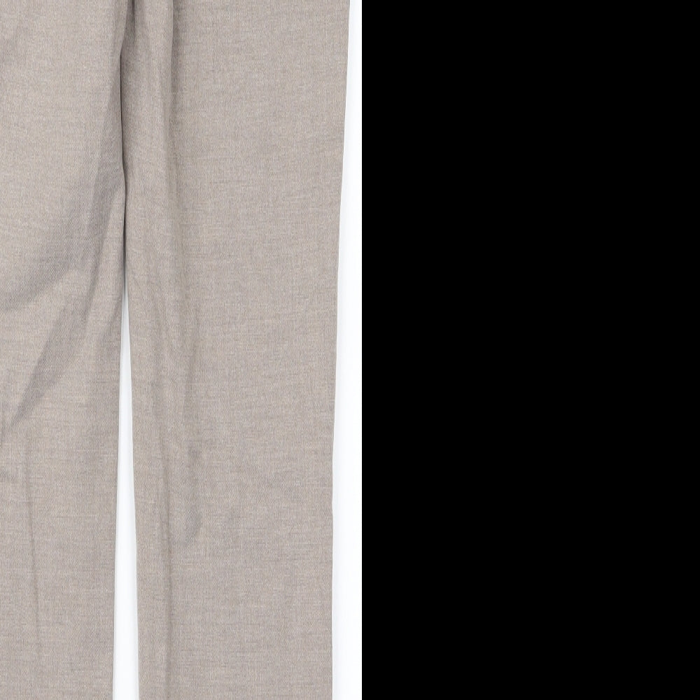 H&M Womens Brown   Trousers  Size 4 L28 in