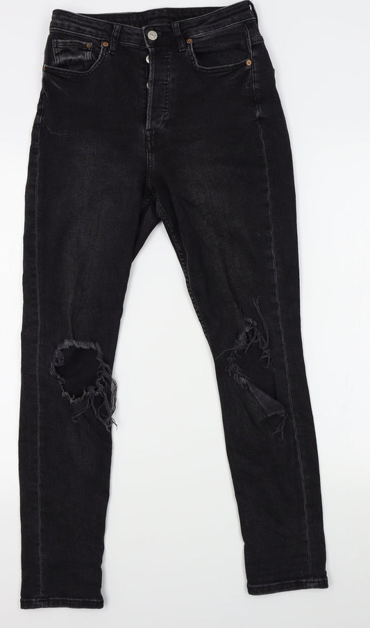 H&M Womens Black   Skinny Jeans One Size L27 in