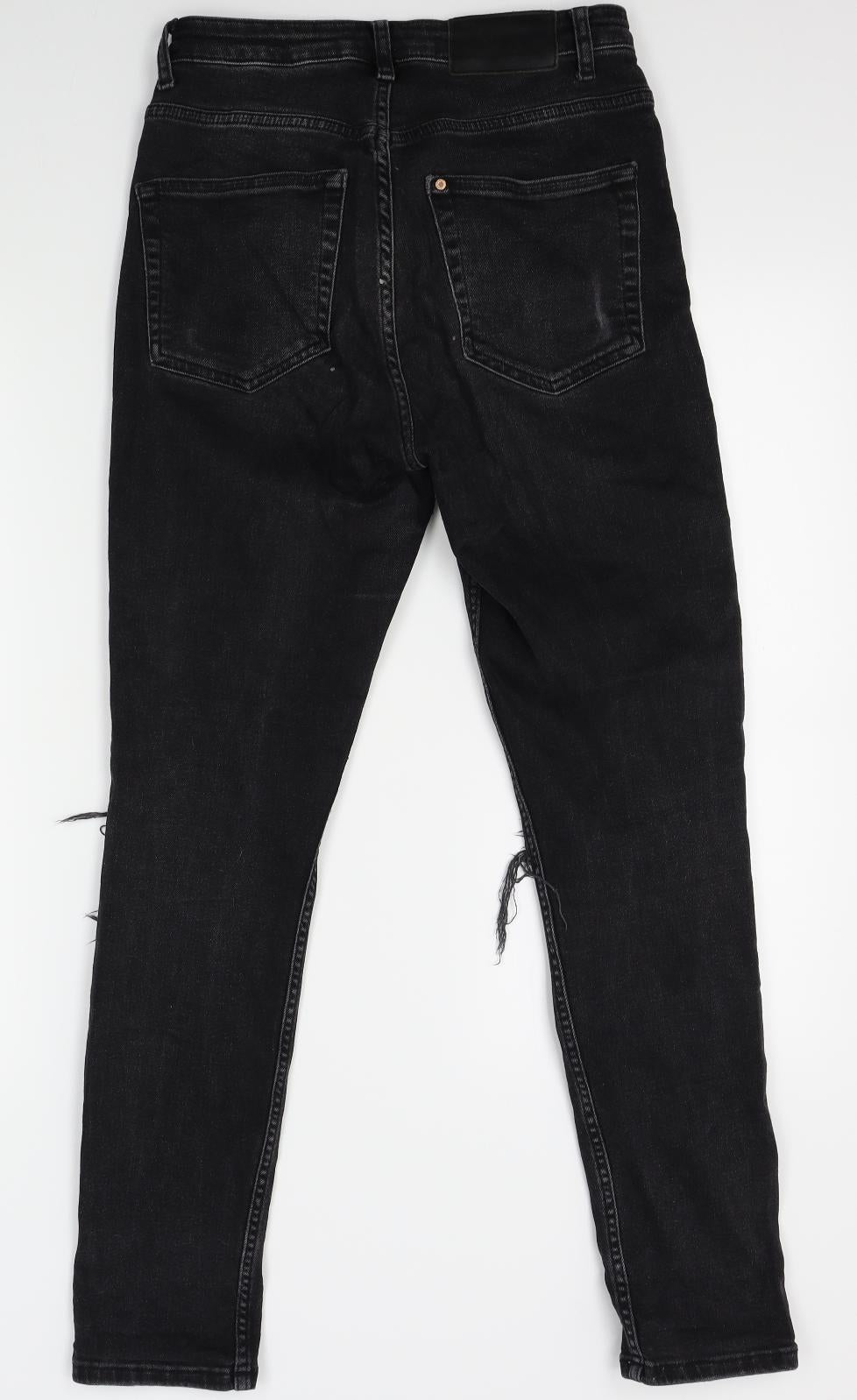 H&M Womens Black   Skinny Jeans One Size L27 in
