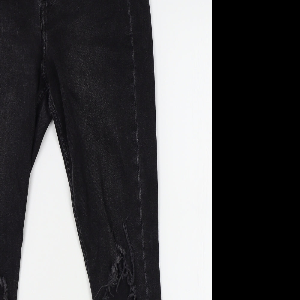 H&M Womens Black   Skinny Jeans One Size L27 in