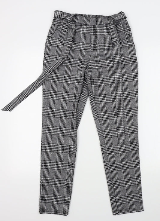 Love Tree Womens Grey Plaid  Trousers  Size S L26 in