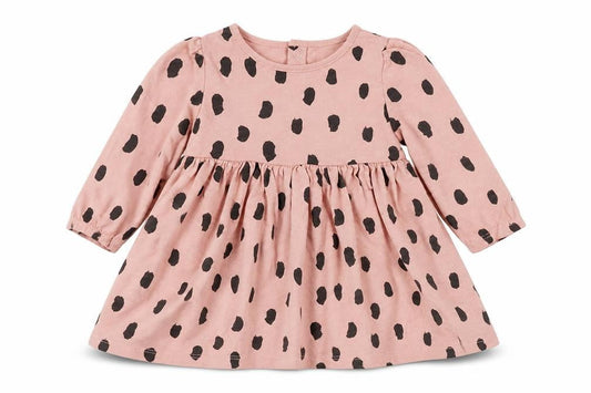 Marks & Spencer Girls Pink Polka Dot  A-Line  Size 6-9 Months