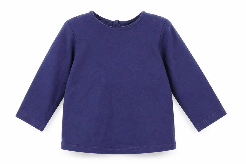 Marks & Spencer Girls Blue   Basic T-Shirt Size 6-9 Months