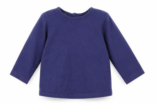 Marks & Spencer Girls Blue   Basic T-Shirt Size 6-9 Months