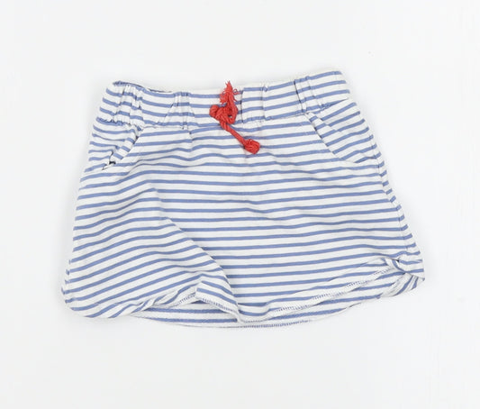 TU Girls White Striped  A-Line Skirt Size 12-18 Months