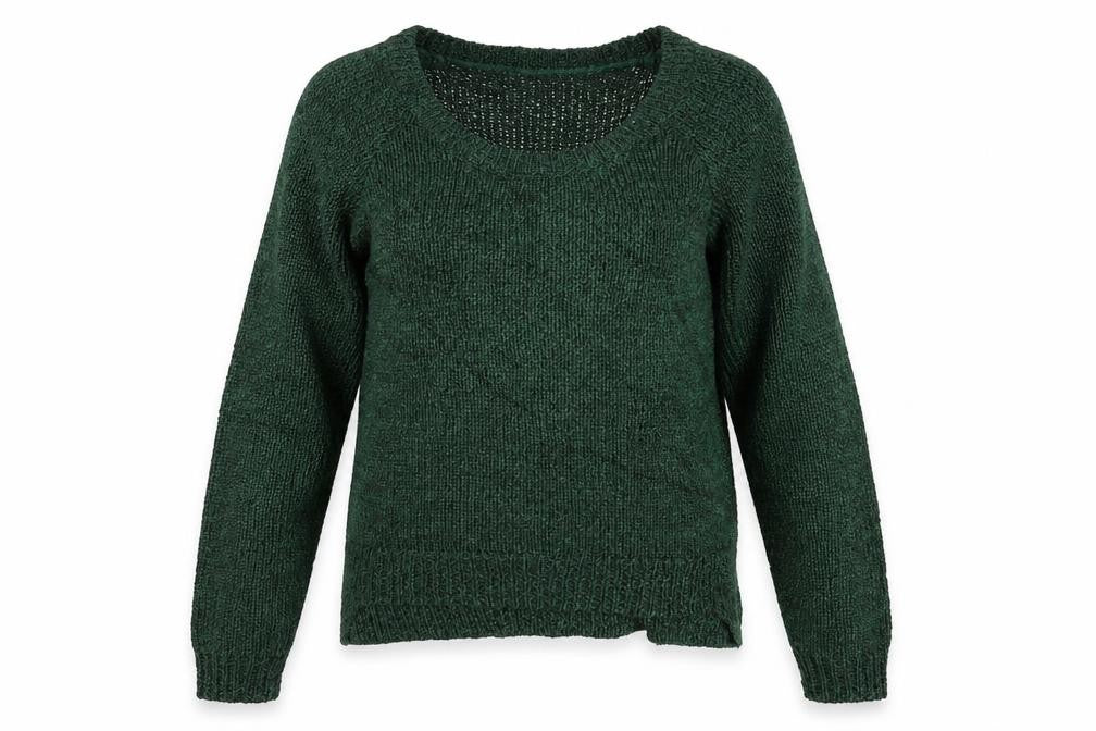 Divided Womens Green  Knit Pullover Jumper Size XS