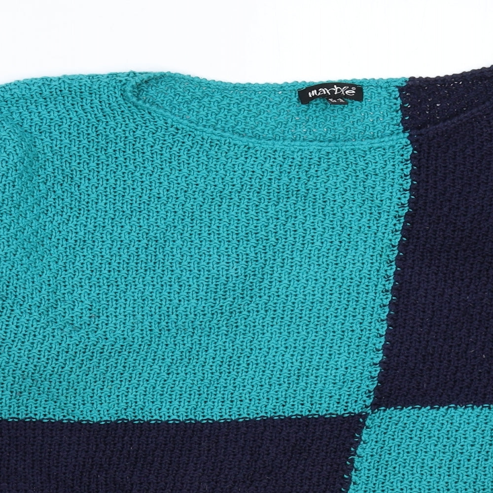 Marble Womens Multicoloured  Knit Pullover Jumper Size XL