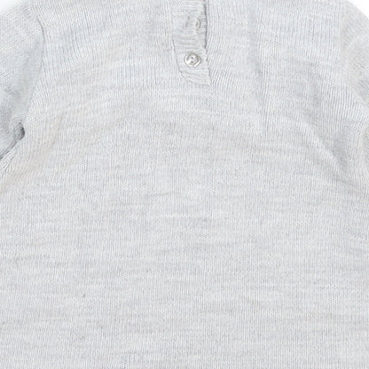 Bee Bo Girls Grey  Knit Jumper Dress  Size 6-9 Months