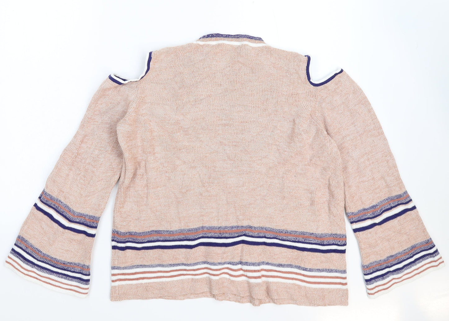 Papaya Womens Beige  Knit Pullover Jumper Size 18