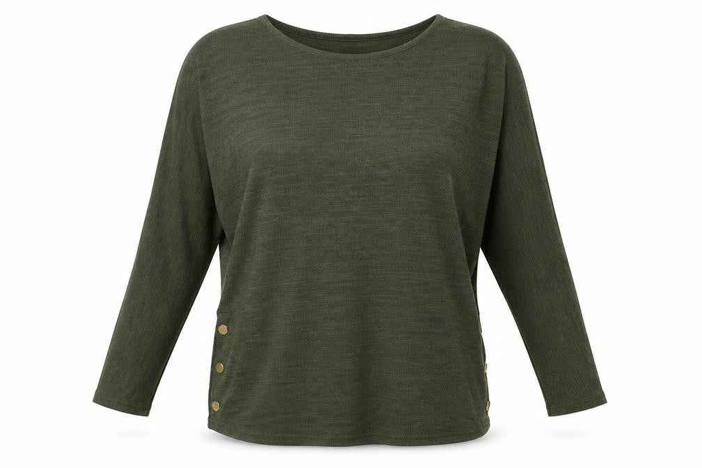 New Look Womens Green  Knit Pullover Jumper Size S  - Oversized