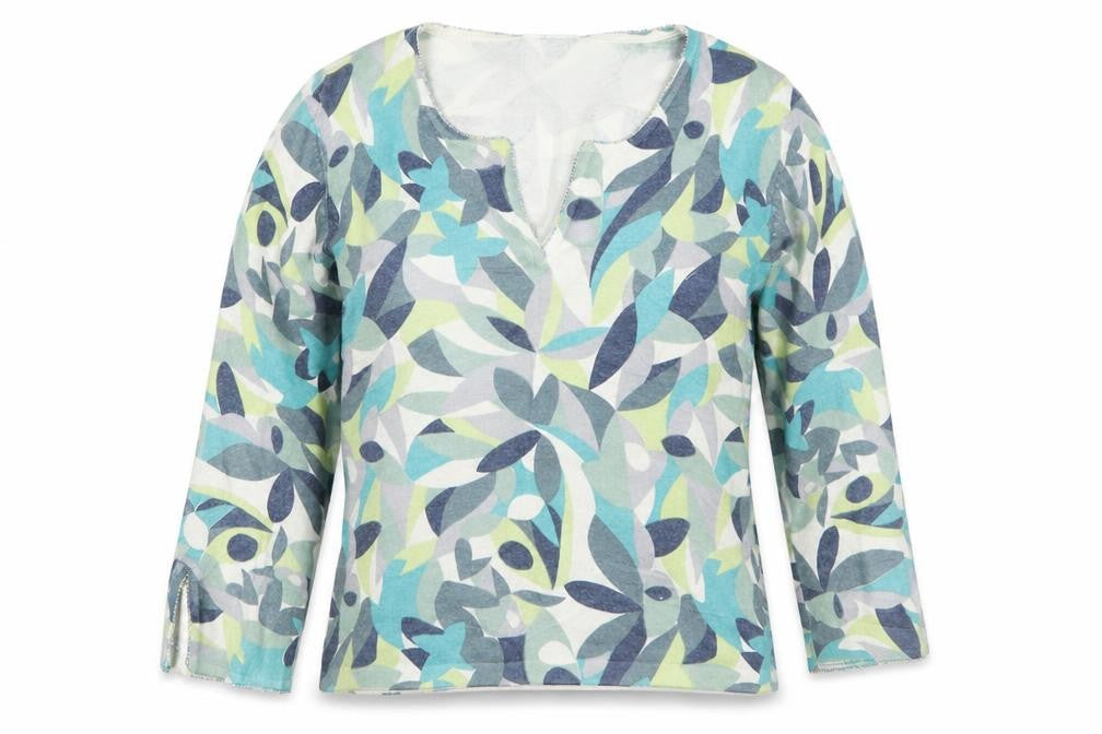 NEXT Womens Blue Floral  Pullover Jumper Size 8