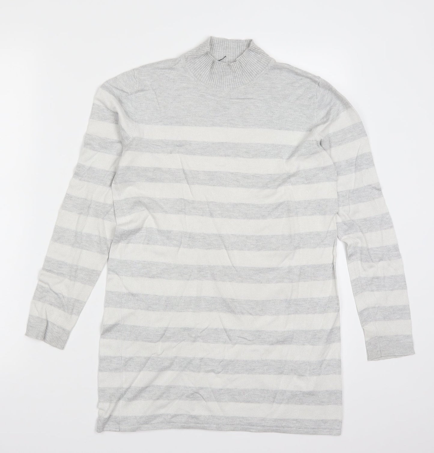 Atmosphere Womens Grey Striped  Pullover Jumper Size 10
